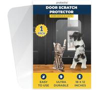 PROTECTO Ultra Durable Door Protector for Dogs - 45x30 cm Clear Cat Scratch Protector | Easy to Install Anti Scratch Door Guard for Dogs and Cats - Protection for Furniture, Walls and Windows
