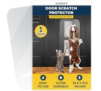 PROTECTO Ultra Durable Door Protector for Dogs - 90x40 cm Clear Cat Scratch Protector | Easy to Install Anti Scratch Door Guard for Dogs and Cats - Protection for Furniture, Walls and Windows
