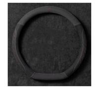 Protector 37-38cm Car Steering Wheel Cover Wrap Suede Leather Breathable Anti Slip Universal Decoration Accessories Car Steering Wheel Cover(D Shape)