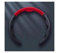 Protector Car Steering Wheel Cover 38cm 15inch Ultra-thin Fur Non-slip Breathable Anti-skid Accessories Steering Wheel Decorative Car Steering Wheel Cover(B Red Black)