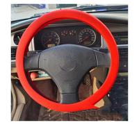 Protector Car Universal Silicone Steering Wheel Elastic Glove Cover Texture Soft Multi Color Auto Decoration DIY Covers Accessories Car Steering Wheel Cover(Red)