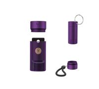 Protector Case for Yubikey 5/5C NFC & Security Key NFC Series, Aluminum Alloy Waterproof and Shockproof Cryptocurrency Wallet Security Case-Purple