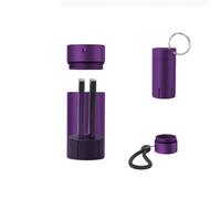 Protector Case for Yubikey 5/5C NFC & Security Key NFC Series, Waterproof and Shockproof Cryptocurrency Wallet Security Case-Purple（2 Groove）