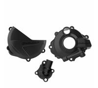 Polisport Clutch Ignition Cover Protectors For Honda CRF250R 2018-2023 Black