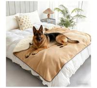 Protector Cover for Small Medium Large Dogs Cats Waterproof Dog Blankets for Extra Large Dogs, Soft Liquid Pee Proof Pet Blanket for Dog Puppy Cat, Sherpa Fleece Puppy Blanket,Khaki,59 * 79in