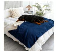 Protector Cover for Small Medium Large Dogs Cats Waterproof Dog Blankets for Extra Large Dogs, Soft Liquid Pee Proof Pet Blanket for Dog Puppy Cat, Sherpa Fleece Puppy Blanket,Blue 2,20 * 27in