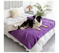 Protector Cover for Small Medium Large Dogs Cats Waterproof Dog Blankets for Extra Large Dogs, Soft Liquid Pee Proof Pet Blanket for Dog Puppy Cat, Sherpa Fleece Puppy Blanket,Purple,59 * 79in