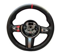 Protector For BMW F87 M2 F80 M3 F82 M4 M5 F10 F11 F12 F13 M6 F85 X5 F86 X6 F33 F30 Sport Car Steering Wheel Cover Braid PU Leather Car Steering Wheel Cover(Yellow Thread)