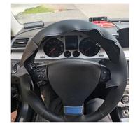 Protector For Golf 5 Mk5 For VW For Passat B6 For Jetta 5 Mk5 For Tiguan 2007-2011 Car Steering Wheel Cover DIY Auto Interior Accessories Car Steering Wheel Cover(Tricolor Thread)