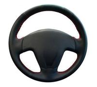 Protector For Seat For Ibiza 2004 2006 Car Steering Wheel Cover DIY Hand-Stitched Black Artificial Leather Car Steering Wheel Cover(Yellow Thread)