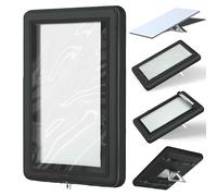 Protector for Starlink Gen3, Satellite Dish Accessories, Transparent PVC Material+900D Fabric, Weather-Resistant, Dustproof and Waterproof, for Maximum Signal Performance & Durability, Black