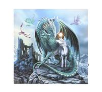 Protector of Magick Light Up LED Canvas Plaque KDMD Teal One Size