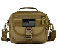 Protector Plus Tactical Messenger Bag Men Small Military MOLLE Crossbody Pack (Patch Included)
