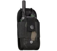 Protector Plus Tactical Radio Pouch MOLLE Interphone Holder Case Military Walkie Talkies Holster Tool Bag, Black Camo