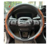 Protector Universal 38cm Carbon Fiber Car Steering Wheel Cover Non-slip Card Cover Auto Steering Wheel Handle Booster Protective Cover Car Steering Wheel Cover(B Brown)