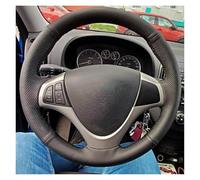 protectorset Car Steering Wheel Braid Cover Hand Sewing Microfiber Leather For Hyundai For I30 2008-2010 FD Auto Accessories steering wheel cover(Red)