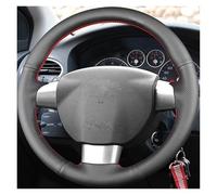 protectorset Leather Steering Wheel Covers Hand Stitched Car Cover For For Focus 2 2005-2011 steering wheel cover(Red Blue)