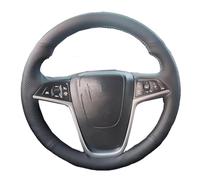 protectorset Microfibre Leather Car Steering Wheel Cover For Opel For Insignia 2008-2013 For Astra (J) For Cascada For Mokka 2012-2019 steering wheel cover(Black)