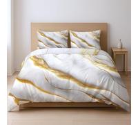 protects against any shrinkage after washing High tensile strength less likely to rip or tear Duvet Cover Sets, white Pattern Split Double Suitable for bedroom