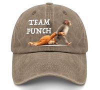 Protects Punchs The Monkey Cute Monkey Holding Plush Toy Hats for Womens Trendy (Pigment Khaki)