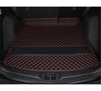 Protects Vehicle Carpet Trunk Cargo Leather Liner Car Boot Liner Cargo Compartment Floor Carpet Mud For Skoda For Kodiaq 2017 2018 2019 7 Seats Accessories(Black Red 4pcs)