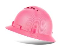 ProtectX Full Brim Hard Hats Vented Construction Helmets OSHA Approved Safety Hardhats 6-Point Suspension Cascos De Construccion Pink