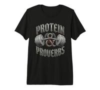 Protein and Proverbs Christian Gym Bodybuilding Workout Premium T-Shirt