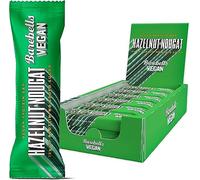 Protein Bars Low Carb Vegan Chocolate Bars with Vegan Protein Delicious Vegan Snacks 12 x 55g (Vegan Hazelnut Nougat)