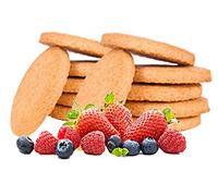 PROTEIN BISCUITS Line@diet | 14x5 biscuits RED FRUITS taste | 30% PROTEIN | Fit Snack