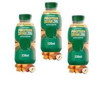 Protein Caramel Hazelnut Coffee Drink 330ml - Rich Caramel & Hazelnut Flavoured Drink (3 x Bottles)