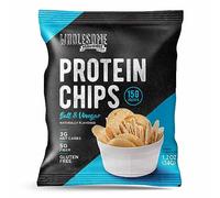 Protein Chips, 14g Protein, 3g-4g Net Carbs, Gluten Free, Keto Snacks, Low Carb Snacks, Protein Crisps, Keto-Friendly, Made in USA (Sea Salt Vinegar, 4 Pack)