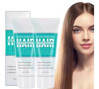 Protein Correcting Hair Straightening Cream, Hair Straightener Cream - Soothes Dry Hai-R, Nourishing Fast Smoothing Collagen Hairs Care Straight Hai-R Creams, Gentle Ingredients (2)