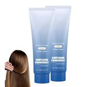 Protein Correction Hair Straightening Cream, Silk & Gloss Protein Correction Hair Cream, Frizz Control Creams, Nourishing Fast Smoothing Hairs Straightener Creams for Frizzy and Dry (2pcs)