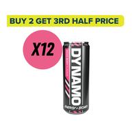 Protein Dynamix Dynamo Mixed Berry Energy Drink 330ml - Case of 12 [Best Before: 31/12/2025]