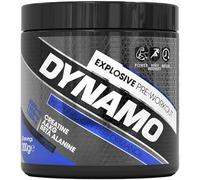 Protein Dynamix - Dynamo Pre Workout - High Intensity Performance - Blue Raspberry - 3000mg Citrulline + AAKG • 2500mg Beta Alanine • 2000mg Creatine • 250mg Caffeine • 200g