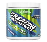 Protein Dynamix - Pure Creatine Monohydrate Powder • Unflavoured • 250g Tub (50 Servings) • Vegan & Gluten Free • Micronised Creatine Supplement for Power, Muscle Strength, Performance & Recovery