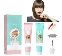 Protein Hair Softener For Bangs Correction,Protein Correction Hair Straightening Cream,Clip-Free Hair Straightening Cream,Bangs Correcting and Repairing Lotion (1Set)