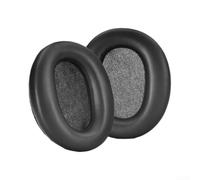 Protein Leather Ear Pad Cushions for Sony WH-CH720N - High-Density Foam Replacement Parts for Enhanced Sound Quality Black(Black SKU 26B18)