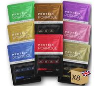 Protein Porridge | 8 Flavours by Hench Fuel | High Protein | 17-22g Protein | High Protein Breakfast | Low Sugar Breakfast, High Fibre | Overnight Oats | Real Fruit | Meal Replacement