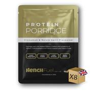 Protein Porridge by Hench Fuel, High Protein, Low Sugar Breakfast, Cinnamon & Raisin, Overnight Oats, Instant Breakfast, Fibre Rich, Real Fruit, Porridge Pots, Protein Porridge Pots, Meal Replacement