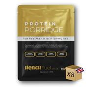Protein Porridge by Hench Fuel, High Protein, Low Sugar Breakfast, Toffee Vanilla, Overnight Oats, Instant Breakfast, Fibre Rich, Real Fruit, Porridge Pots, Protein Porridge Pots, Meal Replacement
