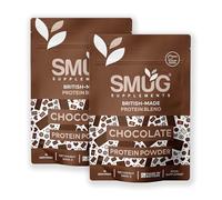 Protein Powder Blend by SMUG Supplements - 1KG Bundle - 2 x 500g Chocolate, Vanilla or Mixed - 21.6g Protein Per Serving - Low Sugar - Made in Britain (Chocolate)
