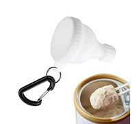 Protein Powder Container - 50ml Mini Space-Saving Supplement Case - Protein Funnel - for Pantry Traveling Commute Gym Fitness Bodybuilding Home Kitchen