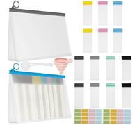 Protein Powder Container Set, Portable Powder Supplement Bag with Spoon Funnel and Label Stickers, Reusable Good Sealing Compact and Lightweight for Outdoor Exercising Traveling (20)
