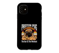 Protein Pug The Bar Is The Workout Gym Pug Humor Case for iPhone 11
