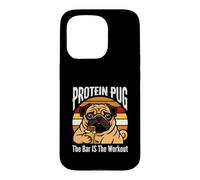 Protein Pug The Bar Is The Workout Gym Pug Humor Case for iPhone 15 Pro