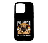 Protein Pug The Bar Is The Workout Gym Pug Humor Case for iPhone 15 Pro Max