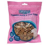 Protein Rich Dog Treats Sausage, Twirl, Chicken & Cod, Duck & Cod, Real Meat, Low Fat, No Artificial Colours Chews For Dogs Training & Rewards Zvire (300g, Tender Duck & Cod Cube Dog Treats)