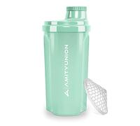 Protein Shaker 700 ml "Heaven" Leak-Proof, BPA with Clickable Strainer & Scale for Creamy Whey Shakes, Gym Fitness Mug for Isolate & Sport Concentrates, Protein Shaker, Original in Mint Blue