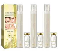 Protein Thread Lifting Set, Soluble Protein Thread and Nano Gold Essence Combination, Absorbable Collagen Thread for Face Lift, Reduce Fine Lines Wrinkle & Tight Skin (3pcs)